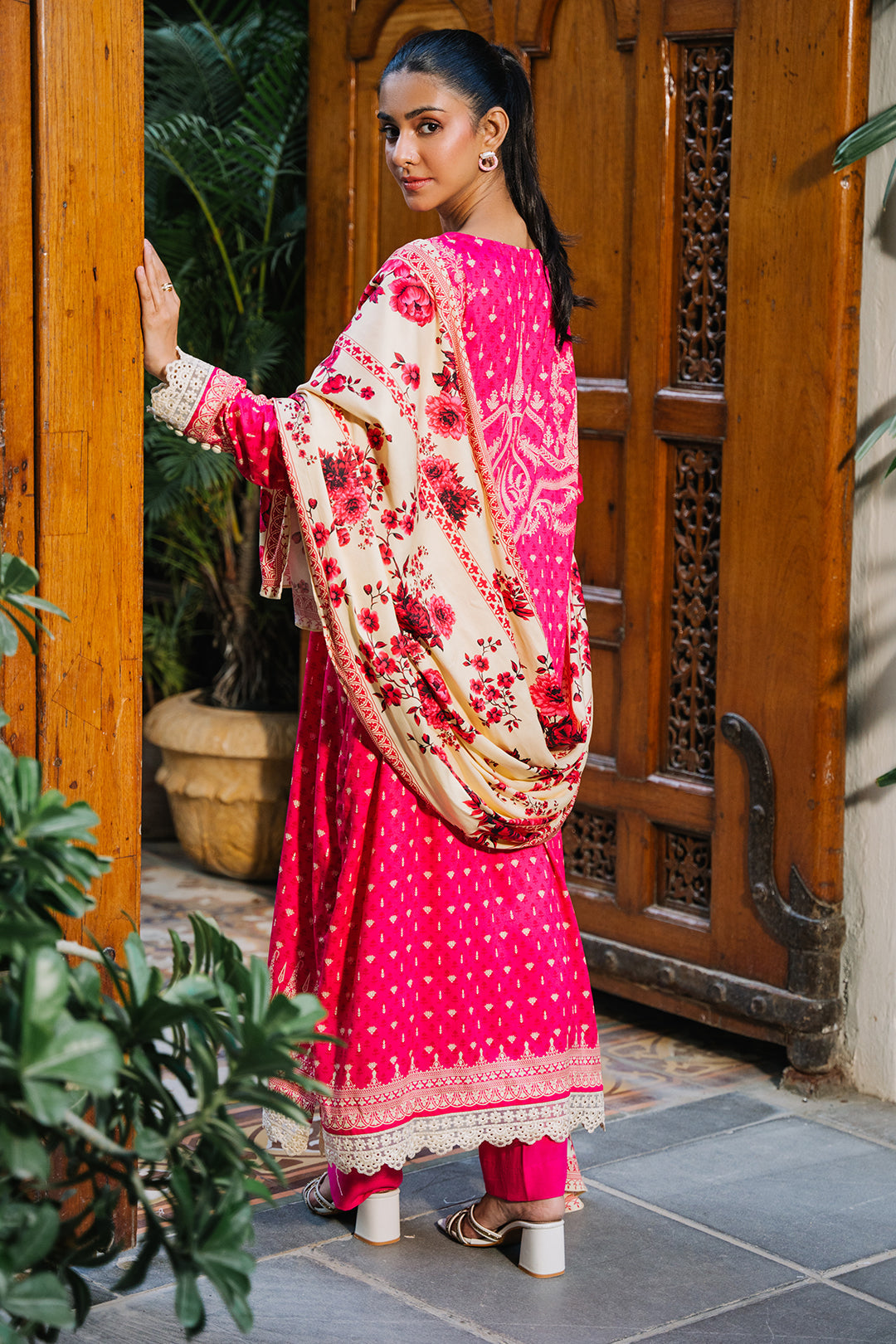 Zellbury | Unstitched 3 Piece Viscose | Shirt Shalwar Dupatta - 0300