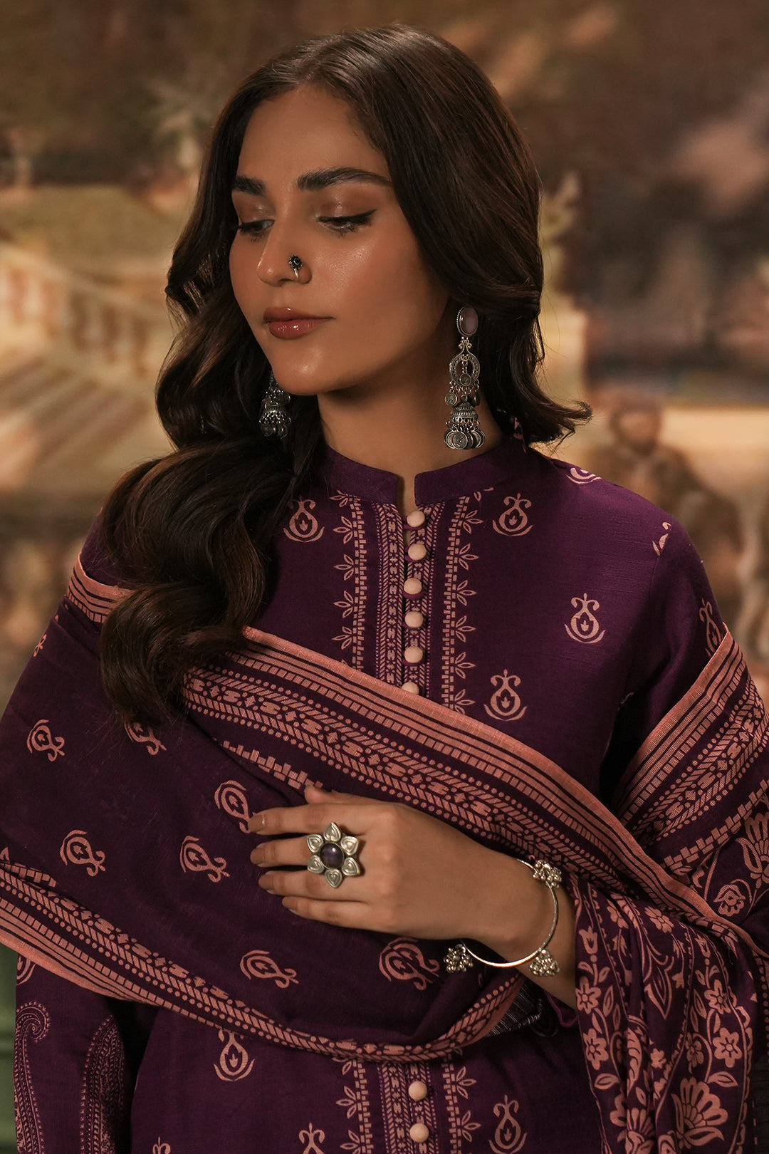 Zellbury | Unstitched 3 Piece Khaddar | Shirt Shalwar Dupatta - 0360 Default Title