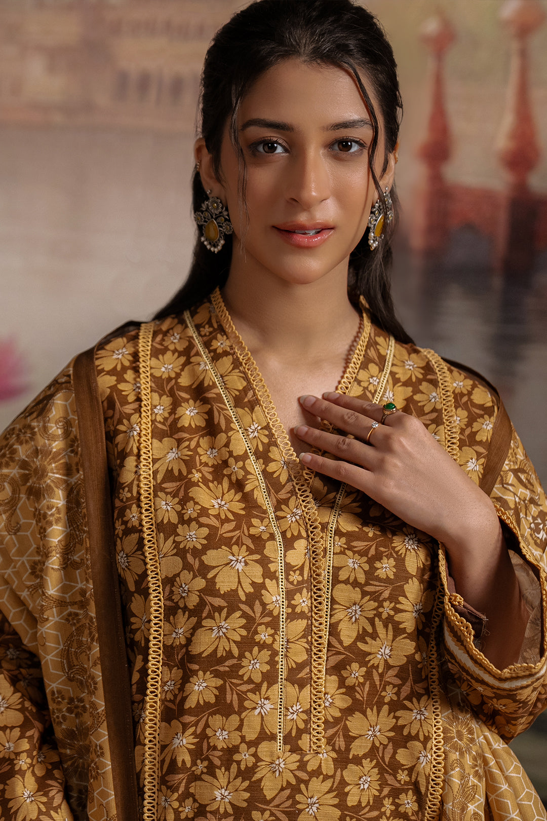 Zellbury | Unstitched 3 Piece Khaddar | Shirt Shalwar Dupatta - 0362 Default Title