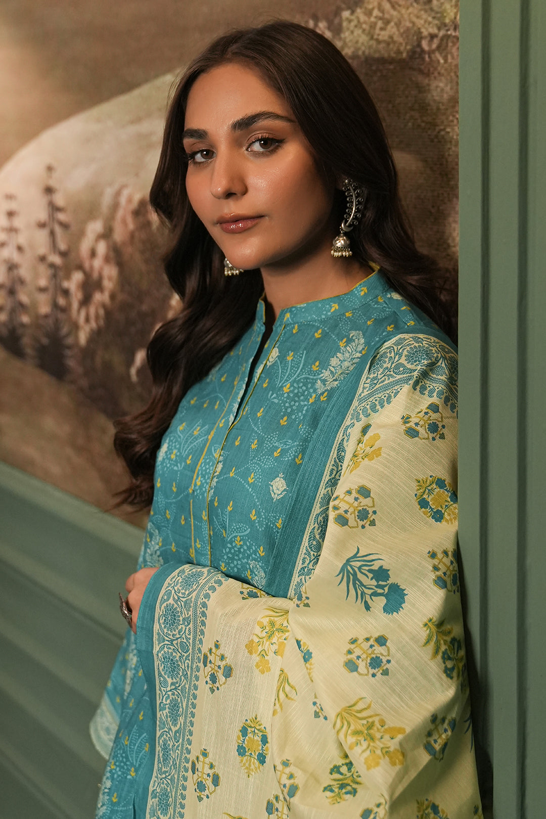 Zellbury | Unstitched 3 Piece Khaddar | Shirt Shalwar Dupatta - 0364 Default Title