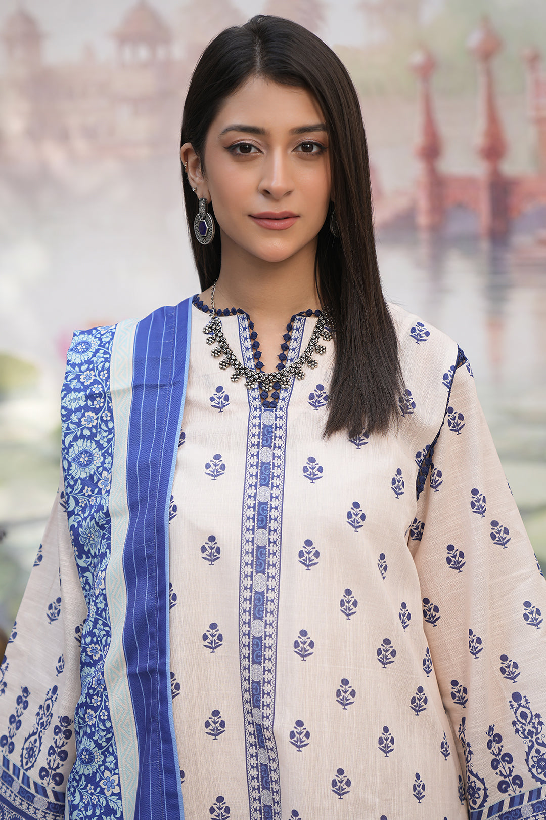 Zellbury | Unstitched 3 Piece Khaddar | Shirt Shalwar Shawl - 0382 Default Title
