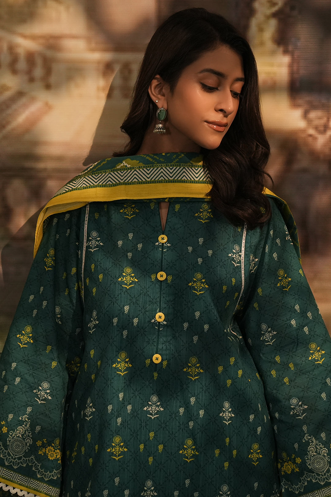 Zellbury | Unstitched 3 Piece Khaddar | Shirt Shalwar Dupatta - 0448 Default Title