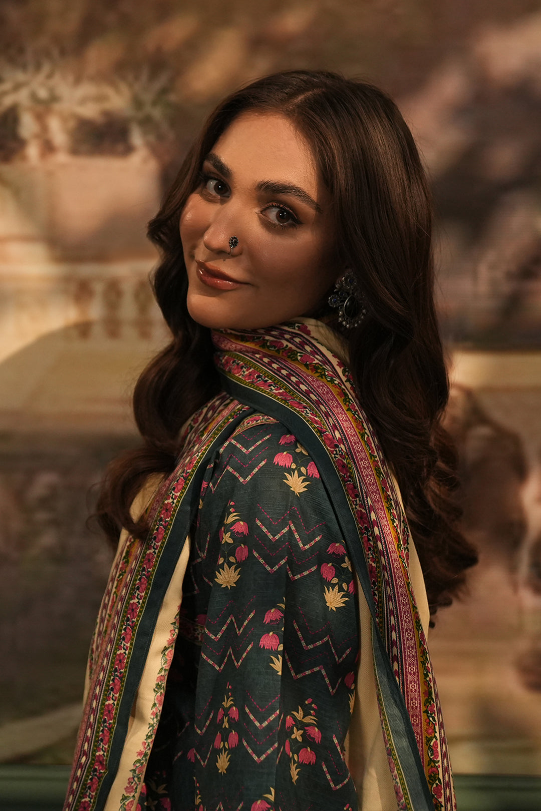 Zellbury | Unstitched 3 Piece Khaddar | Shirt Shalwar Shawl - 0459 Default Title