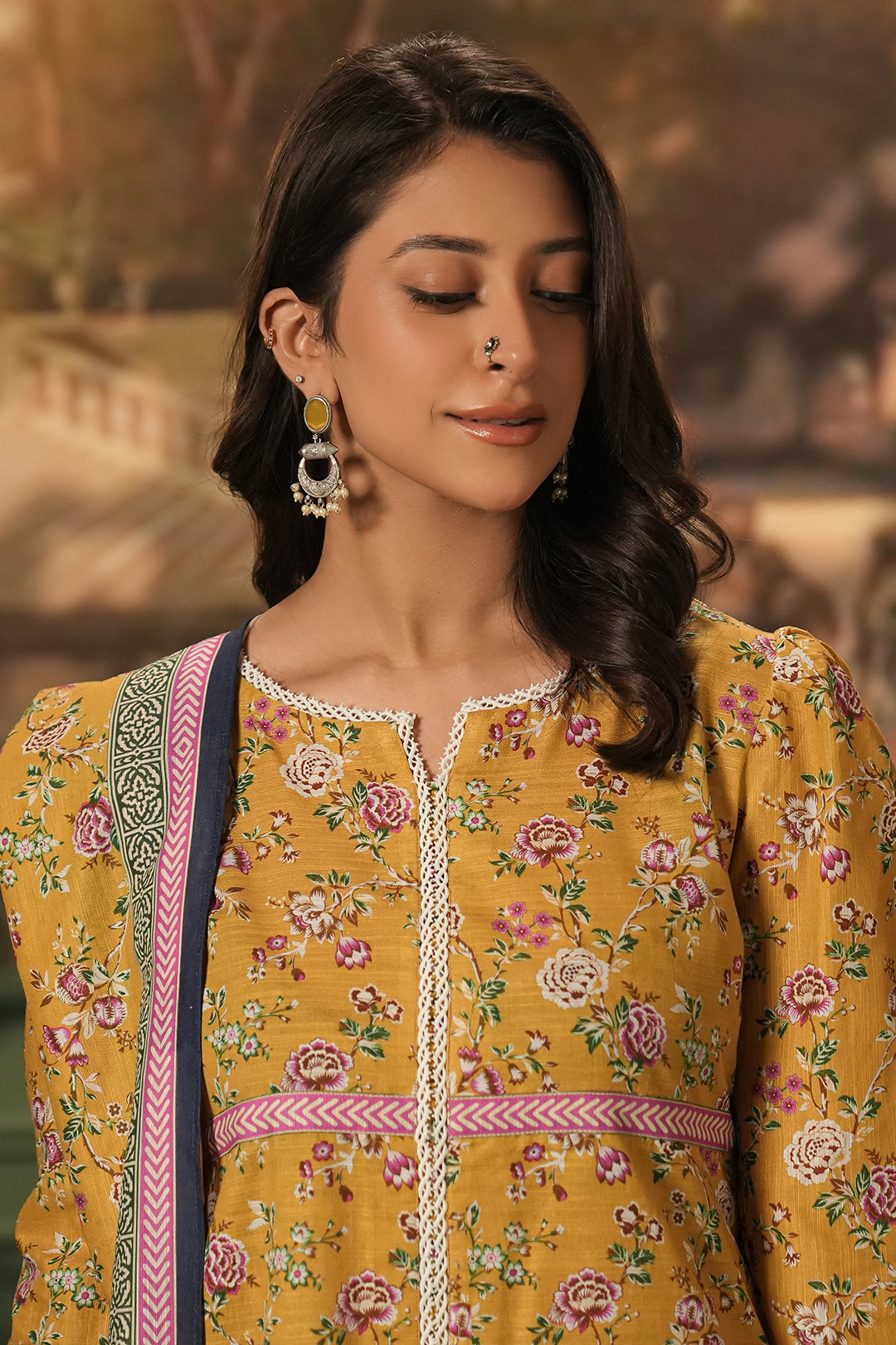 Zellbury | Unstitched 3 Piece Khaddar | Shirt Shalwar Dupatta - 0472 Default Title