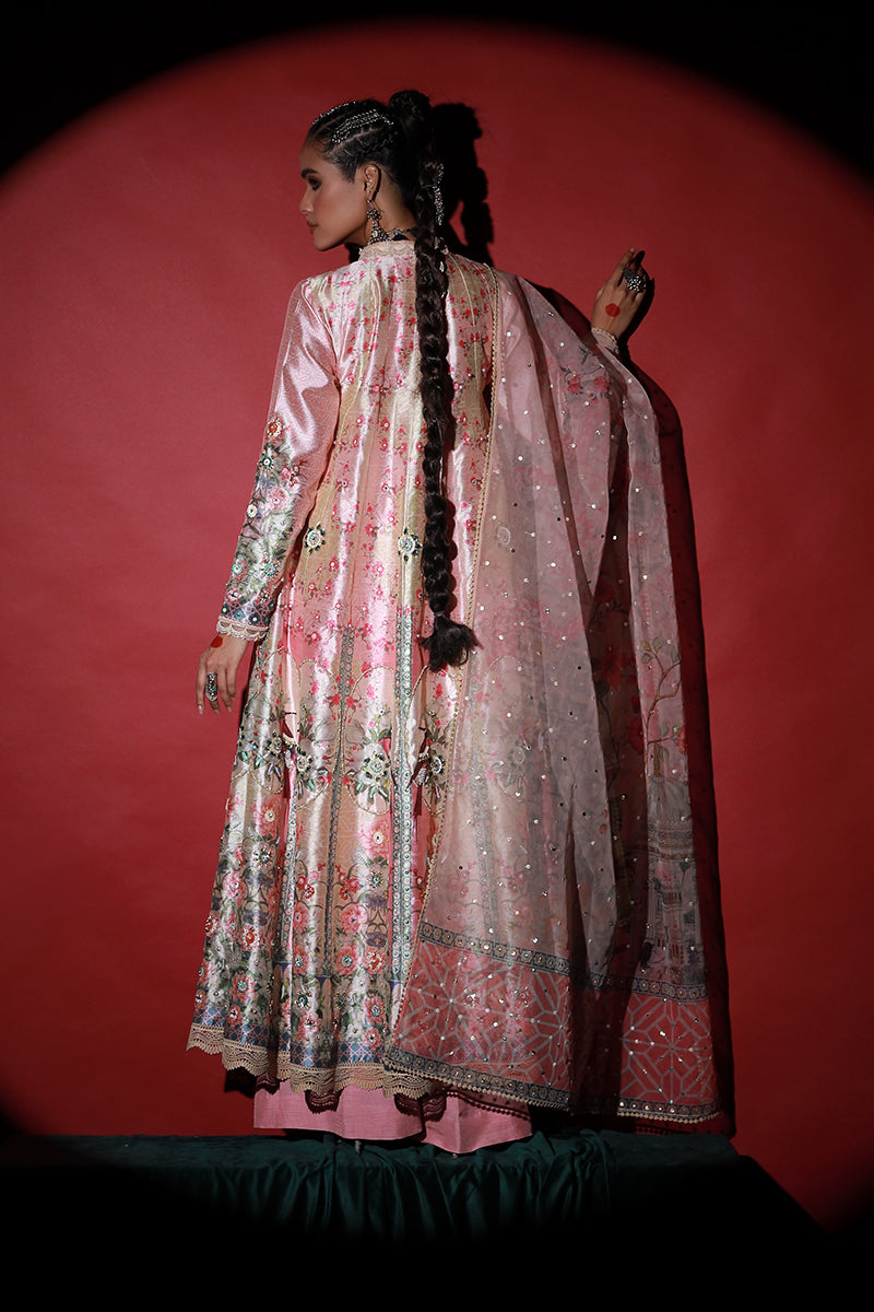 Wardha Saleem | Meeram Festive Formals | Koyal S Pink Korean Raw Silk