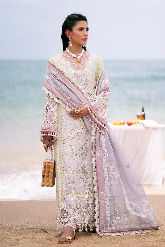 AJR Couture | Dastan Luxury Lawn 25 | Wave XS Lilac Lawn
