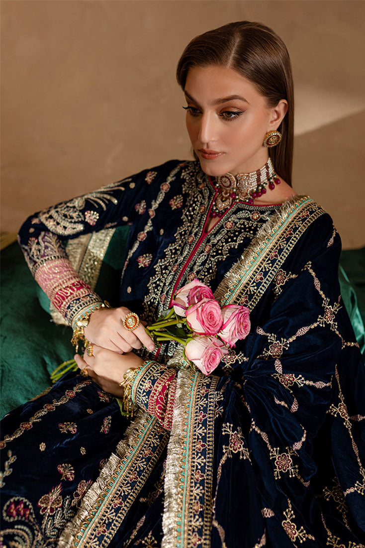 Marjjan | De Rose Velvet | MRV-10 (BLUE) L Cobalt Blue Velvet