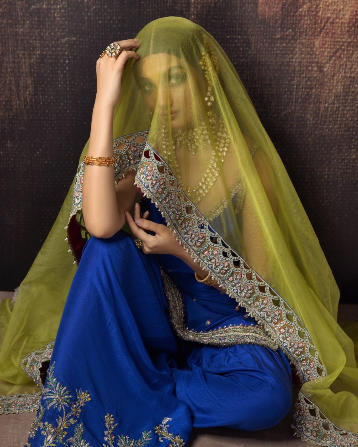 Erum Khan | Begham Jaan Bridal Formals | SABZPARI - Pakistani Designer Dress - by Erum Khan | Type: Bridal - 100% Original at Saira Sultan