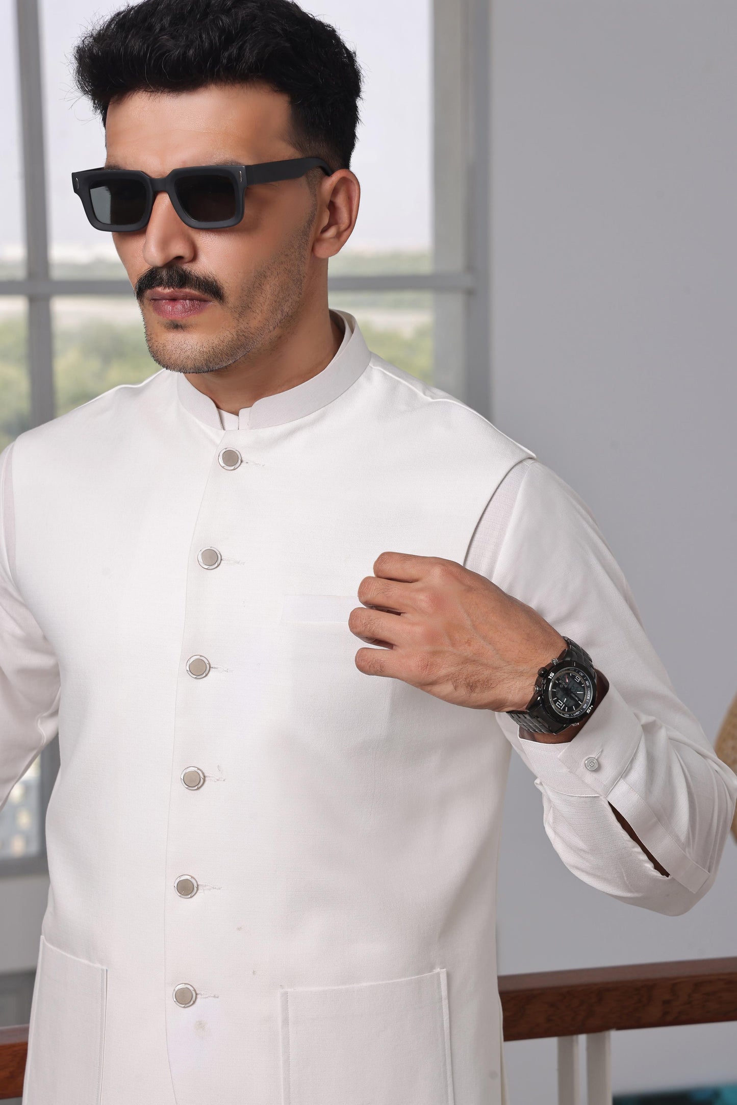 TGM | Men Fancy Wedding | White Sapphire (3 Piece) Small