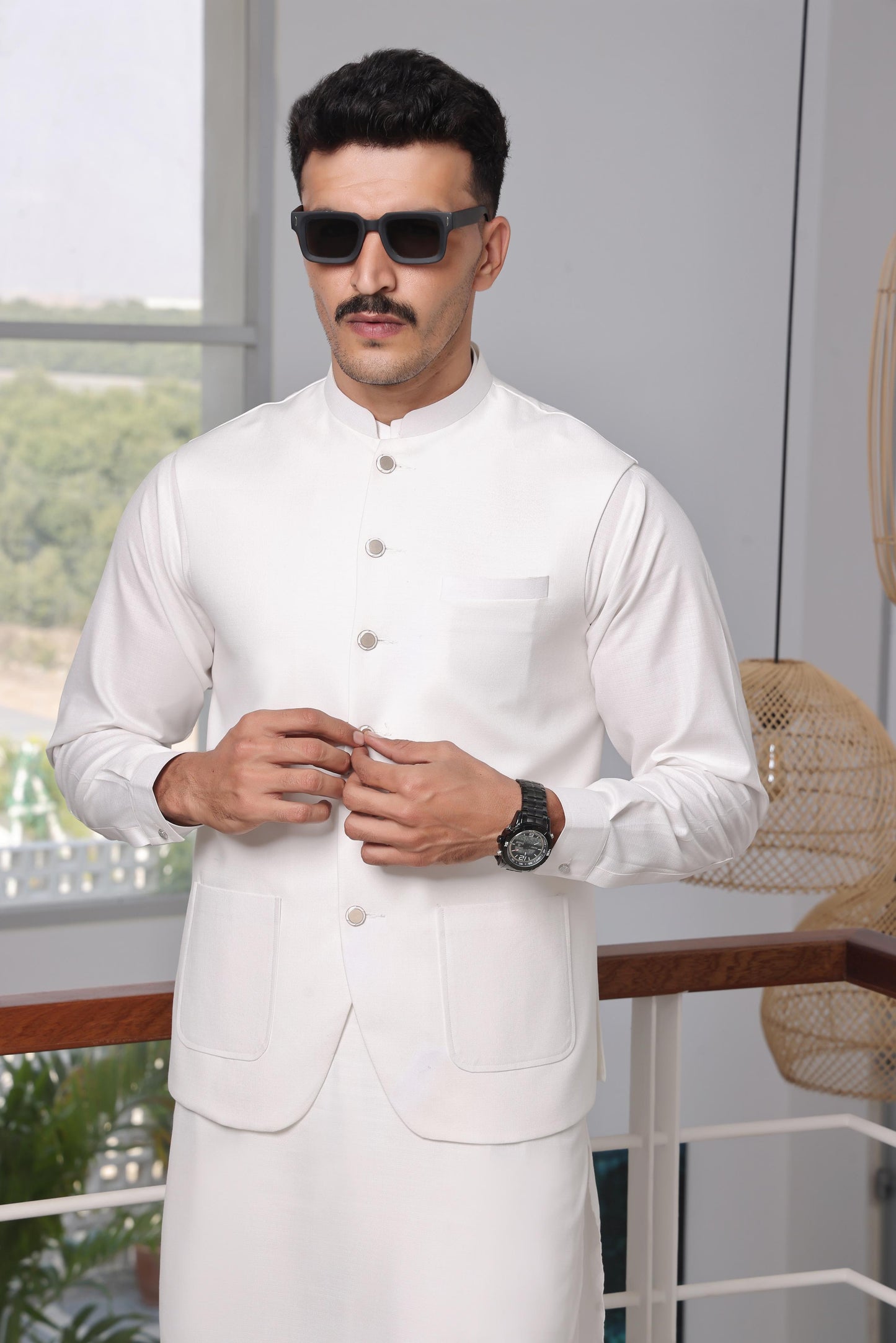 TGM | Men Fancy Wedding | White Sapphire (3 Piece) X-Large