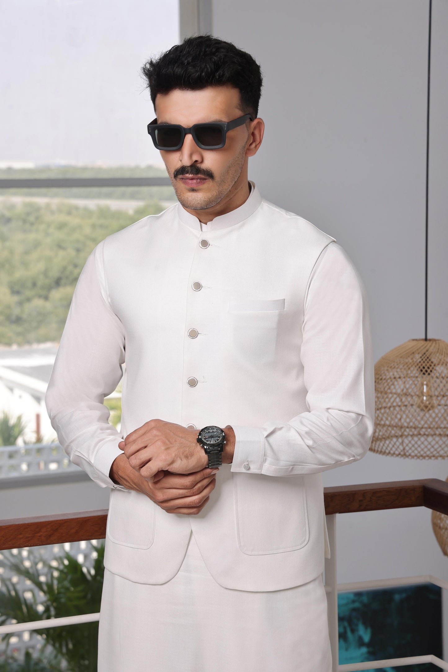 TGM | Men Fancy Wedding | White Sapphire (3 Piece) Medium