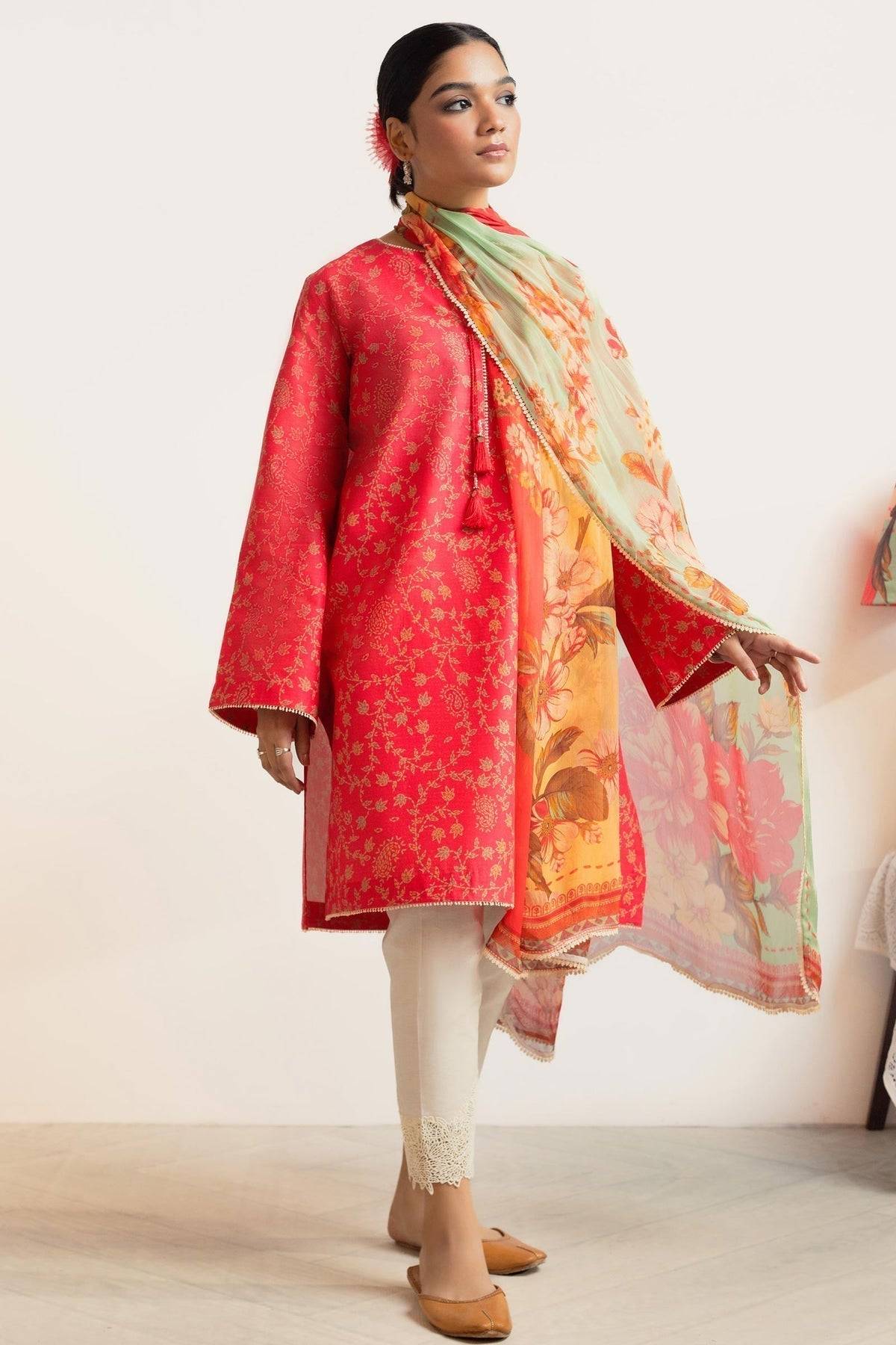 Zara Shahjahan | Coco Prints 24 | CHAMBELI-D8 - Pakistani Designer Dress - by Zara Shahjahan | Type: Luxury - 100% Original at Saira Sultan