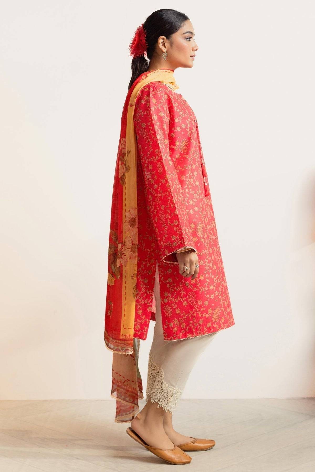 Zara Shahjahan | Coco Prints 24 | CHAMBELI-D8 - Pakistani Designer Dress - by Zara Shahjahan | Type: Luxury - 100% Original at Saira Sultan
