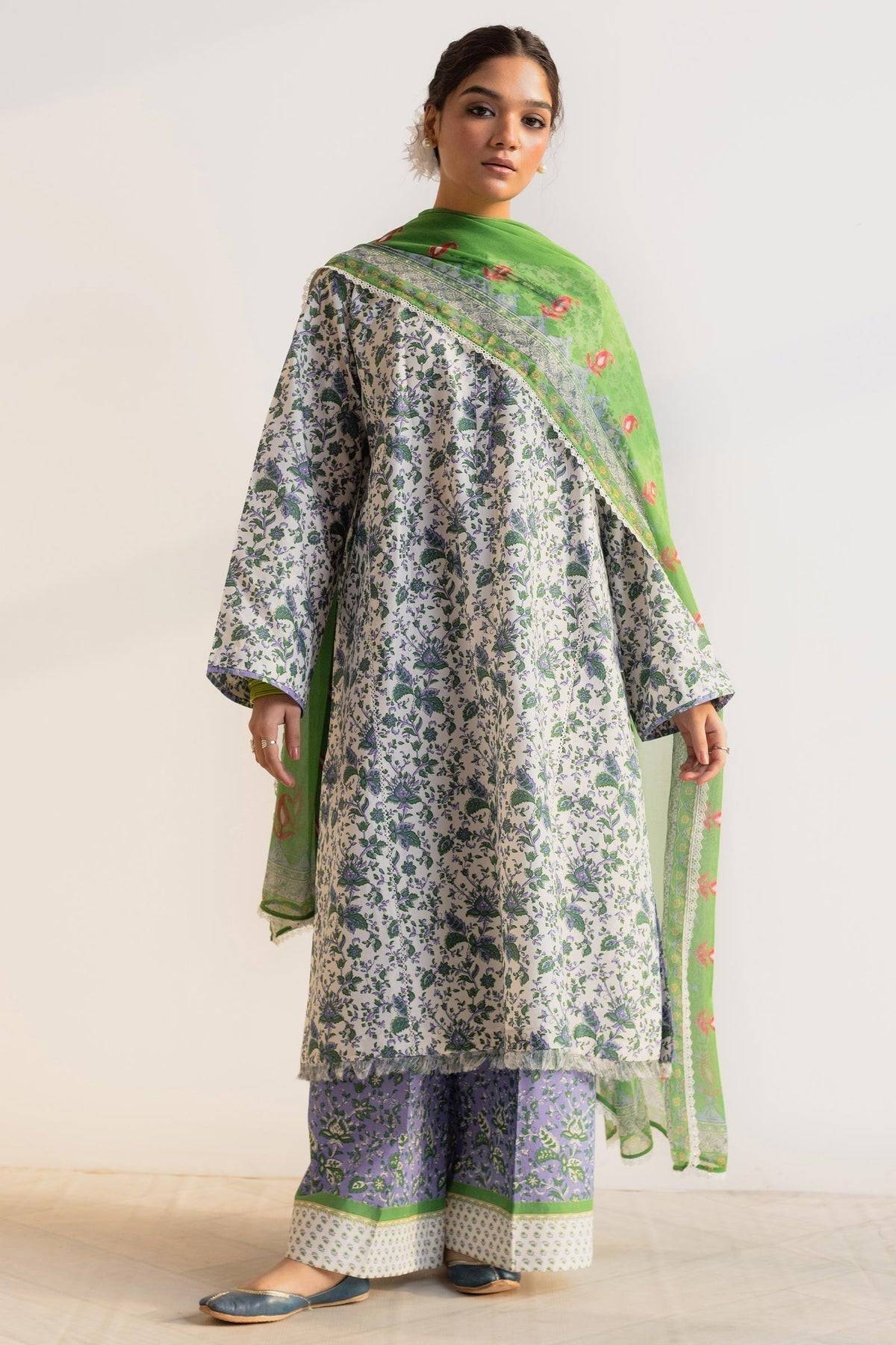 Zara Shahjahan | Coco Prints 24 | NARGIS-D2 - Pakistani Designer Dress - by Zara Shahjahan | Type: Luxury - 100% Original at Saira Sultan