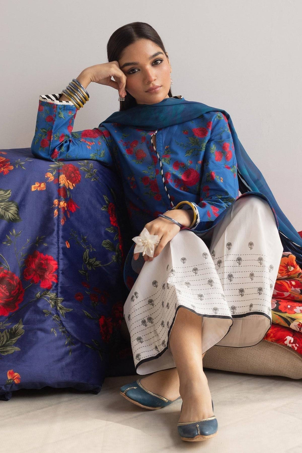 Zara Shahjahan | Coco Prints 24 | BULBUL-D1 - Pakistani Designer Dress - by Zara Shahjahan | Type: Luxury - 100% Original at Saira Sultan