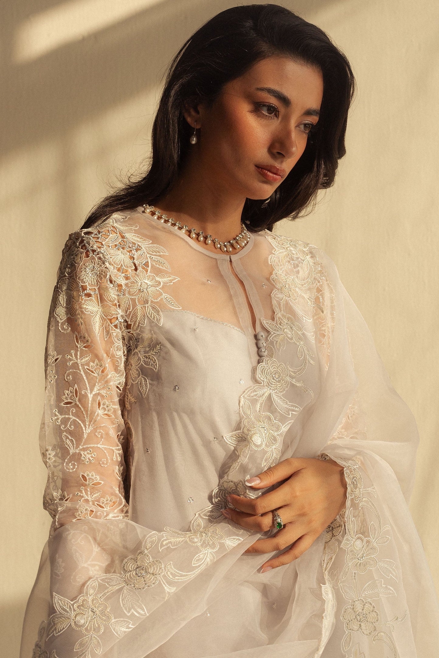 Zara Shahjahan | Fall Festive 24 | ZC-2076 L White Organza
