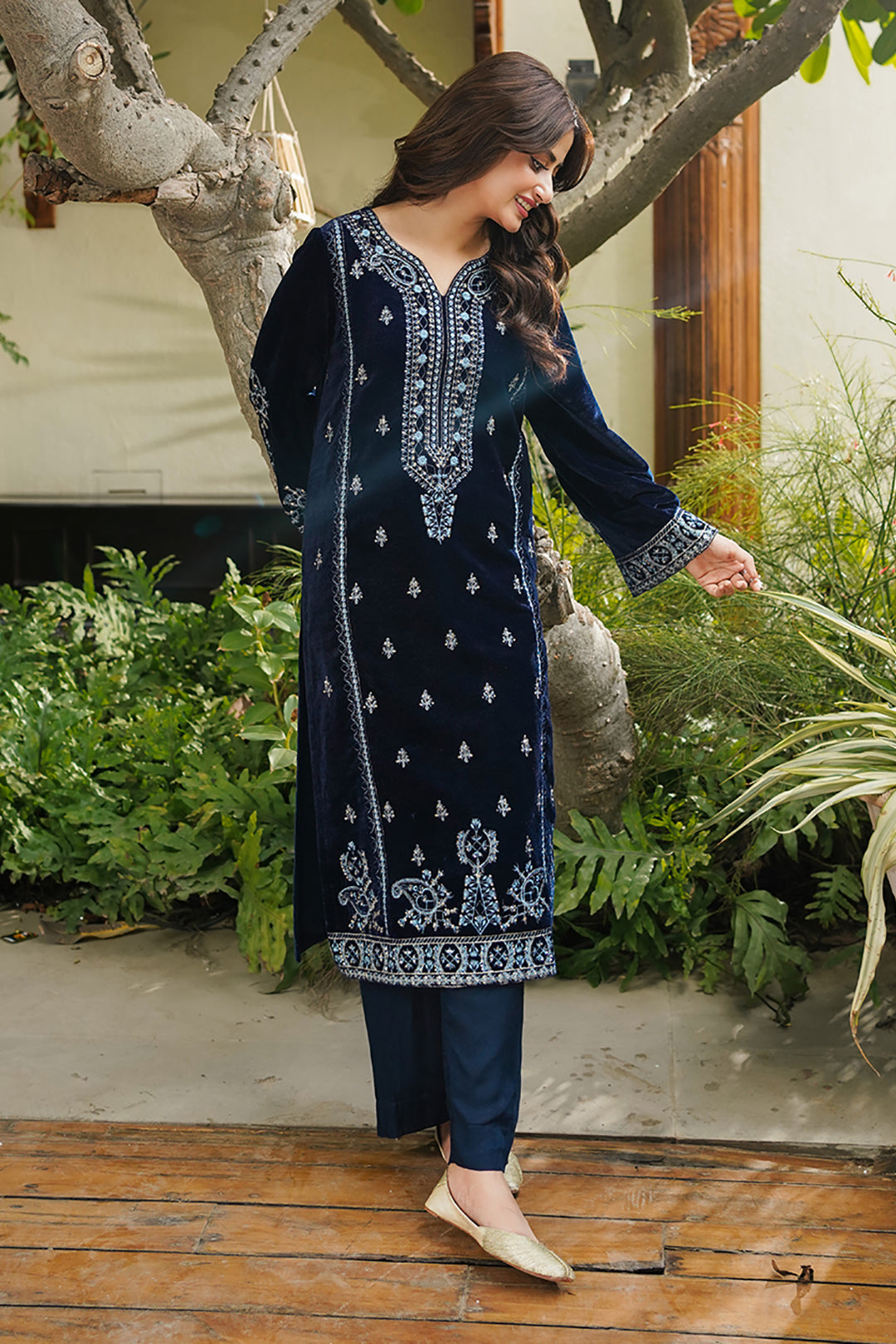 Zellbury | Winter Pret | Embroidered Kurta Trouser - 3276