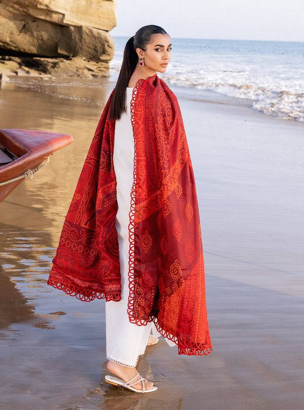 Zainab chottani | Luxury Chikankari 24 | CHUNARI - 3A - Pakistani Designer Dress - by Zainab Chottani | Type: Luxury - 100% Original at Saira Sultan