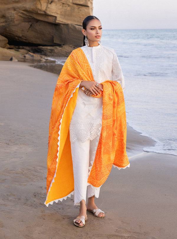 Zainab chottani | Luxury Chikankari 24 | CHUNARI - 3B - Pakistani Designer Dress - by Zainab Chottani | Type: Luxury - 100% Original at Saira Sultan