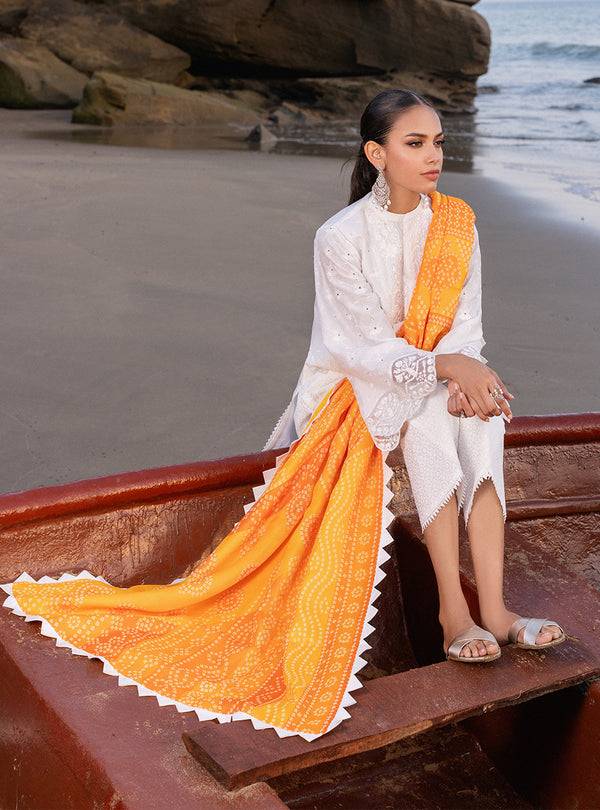 Zainab chottani | Luxury Chikankari 24 | CHUNARI - 3B - Pakistani Designer Dress - by Zainab Chottani | Type: Luxury - 100% Original at Saira Sultan