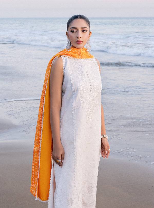 Zainab chottani | Luxury Chikankari 24 | CHUNARI - 3B - Pakistani Designer Dress - by Zainab Chottani | Type: Luxury - 100% Original at Saira Sultan