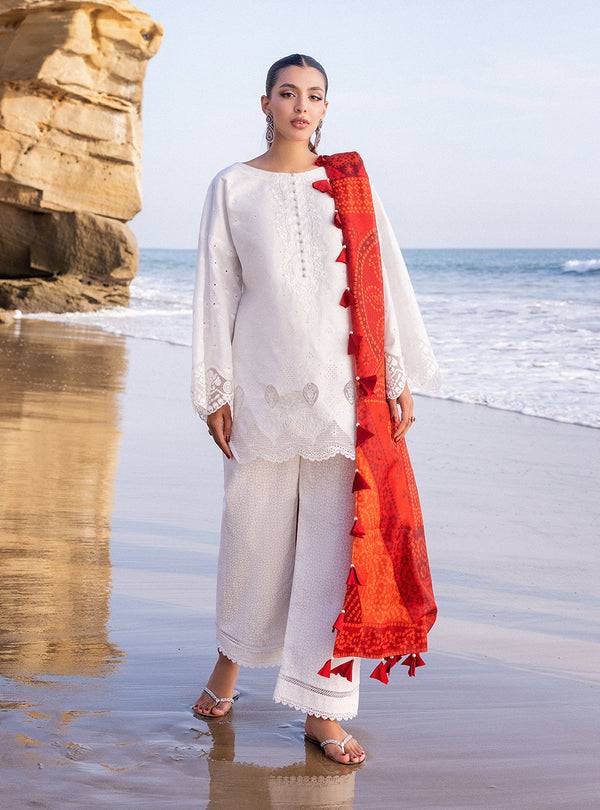 Zainab chottani | Luxury Chikankari 24 | CHUNARI - 3A - Pakistani Designer Dress - by Zainab Chottani | Type: Luxury - 100% Original at Saira Sultan