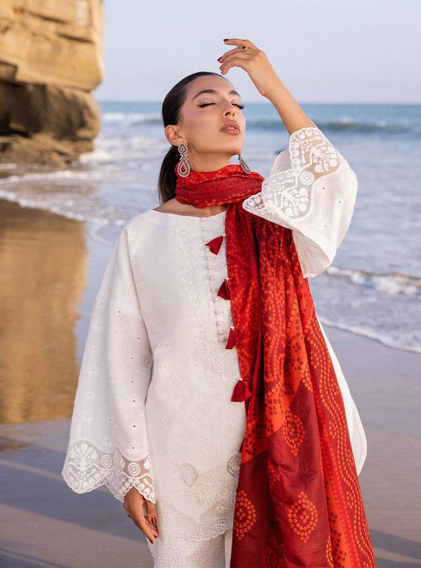 Zainab chottani | Luxury Chikankari 24 | CHUNARI - 3A - Pakistani Designer Dress - by Zainab Chottani | Type: Luxury - 100% Original at Saira Sultan