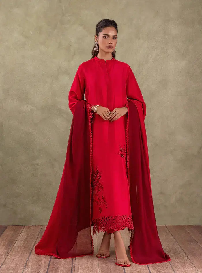Zainab Chottani | Eid Edit 24 | Scarlet Rose - Pakistani Designer Dress - by Zainab Chottani | Type: Formal - 100% Original at Saira Sultan