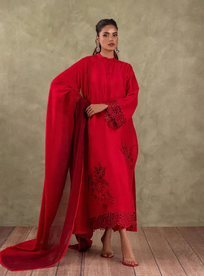 Zainab Chottani | Eid Edit 24 | Scarlet Rose - Pakistani Designer Dress - by Zainab Chottani | Type: Formal - 100% Original at Saira Sultan