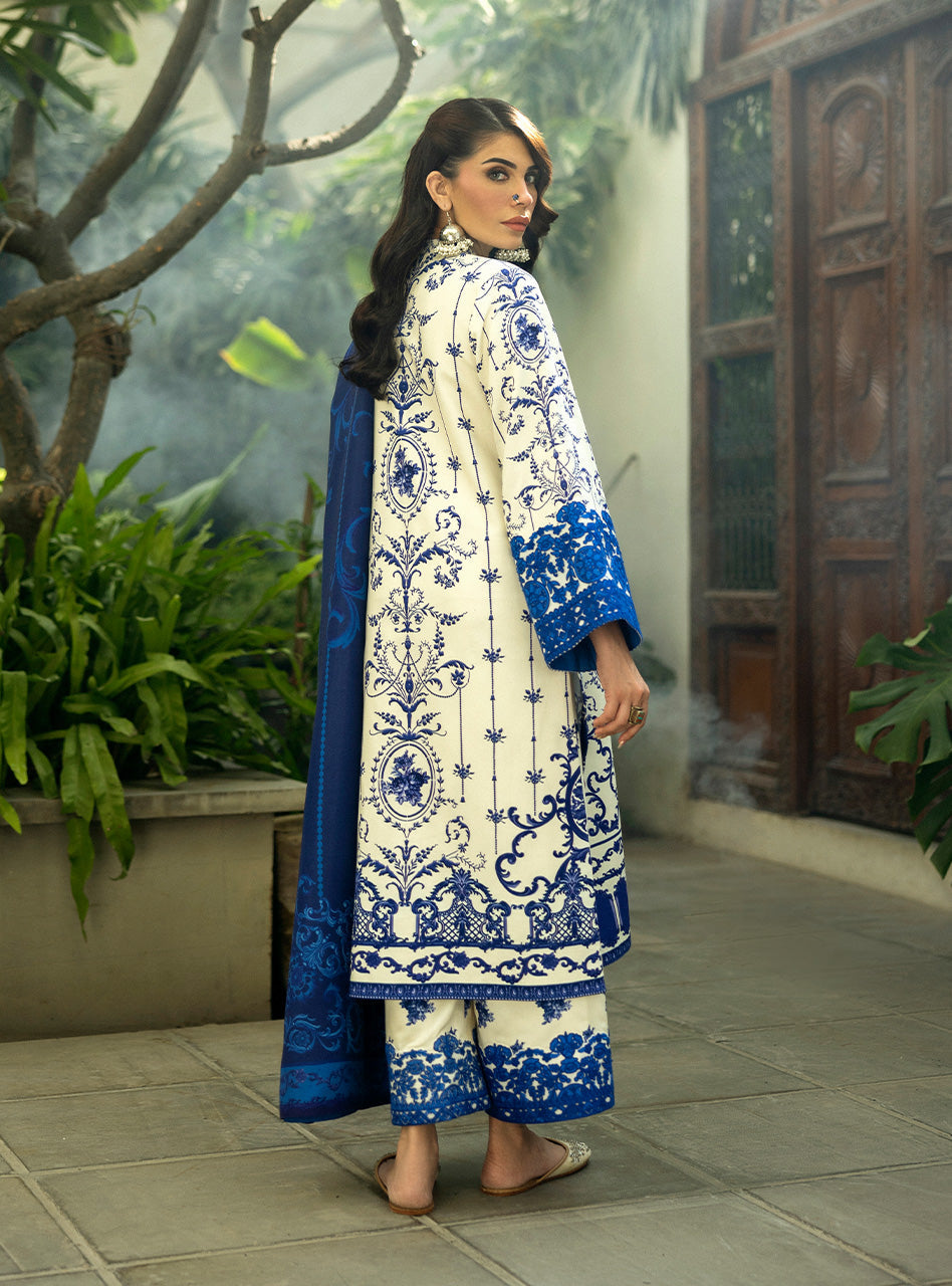 Zainab Chottani | Winter Shawls 24 | Rania S Ivory Herringbone