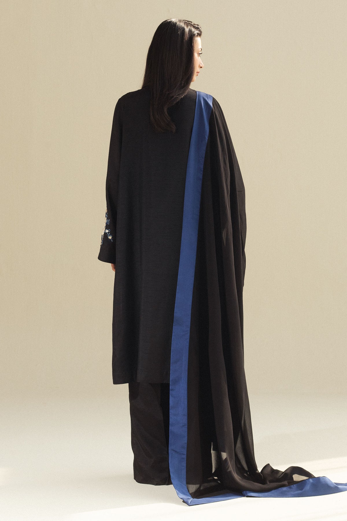 Zara Shahjahan | Festive Wear 25 | ZR25F0223 S Black Medium Raw Silk