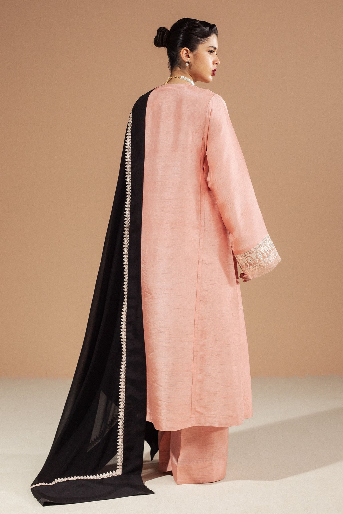 Zara Shahjahan | Festive Wear 25 | ZR25F0226 S Pink Medium Raw Silk