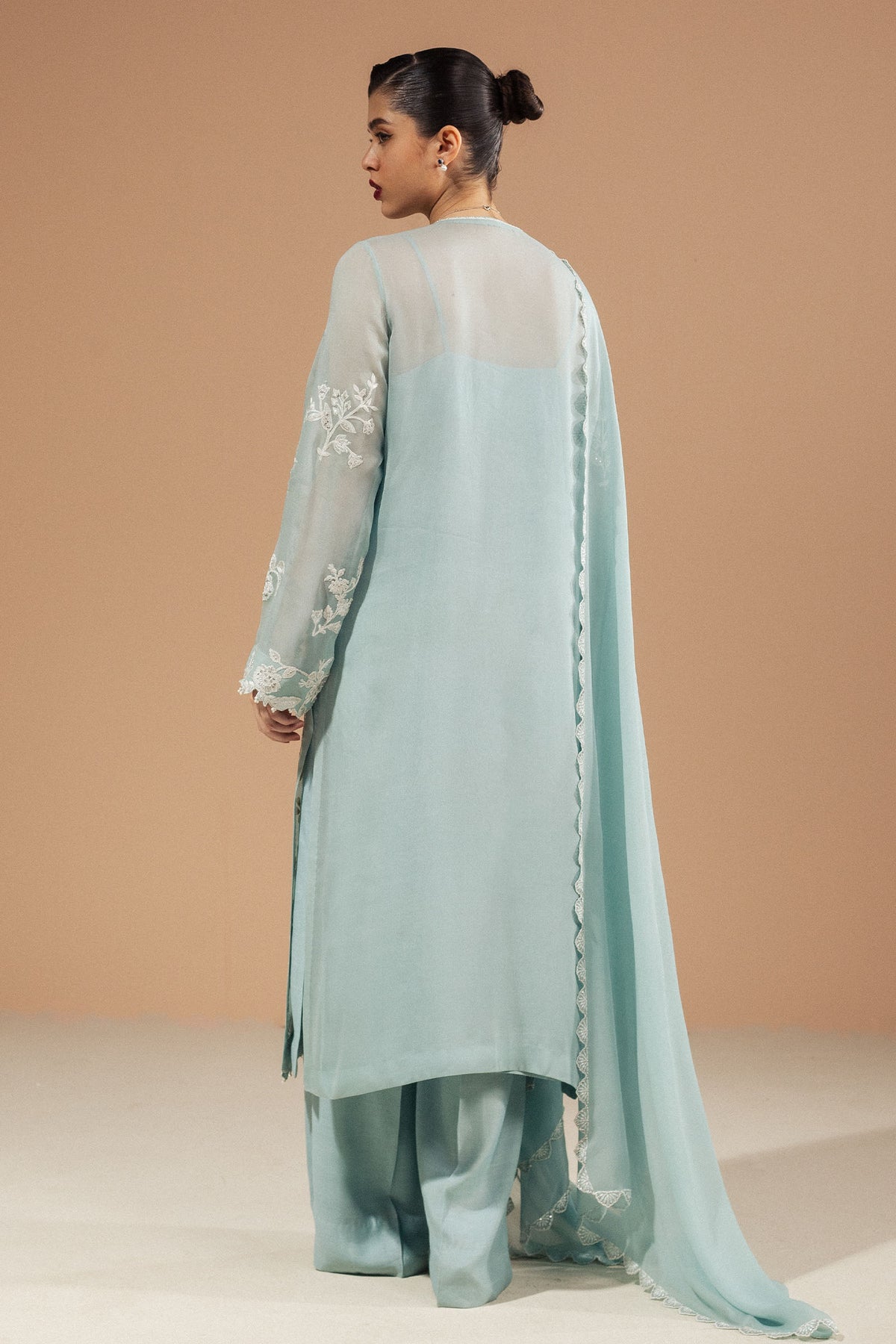 Zara Shahjahan | Festive Wear 25 | ZR25F0230 S Mint Georgette chiffon