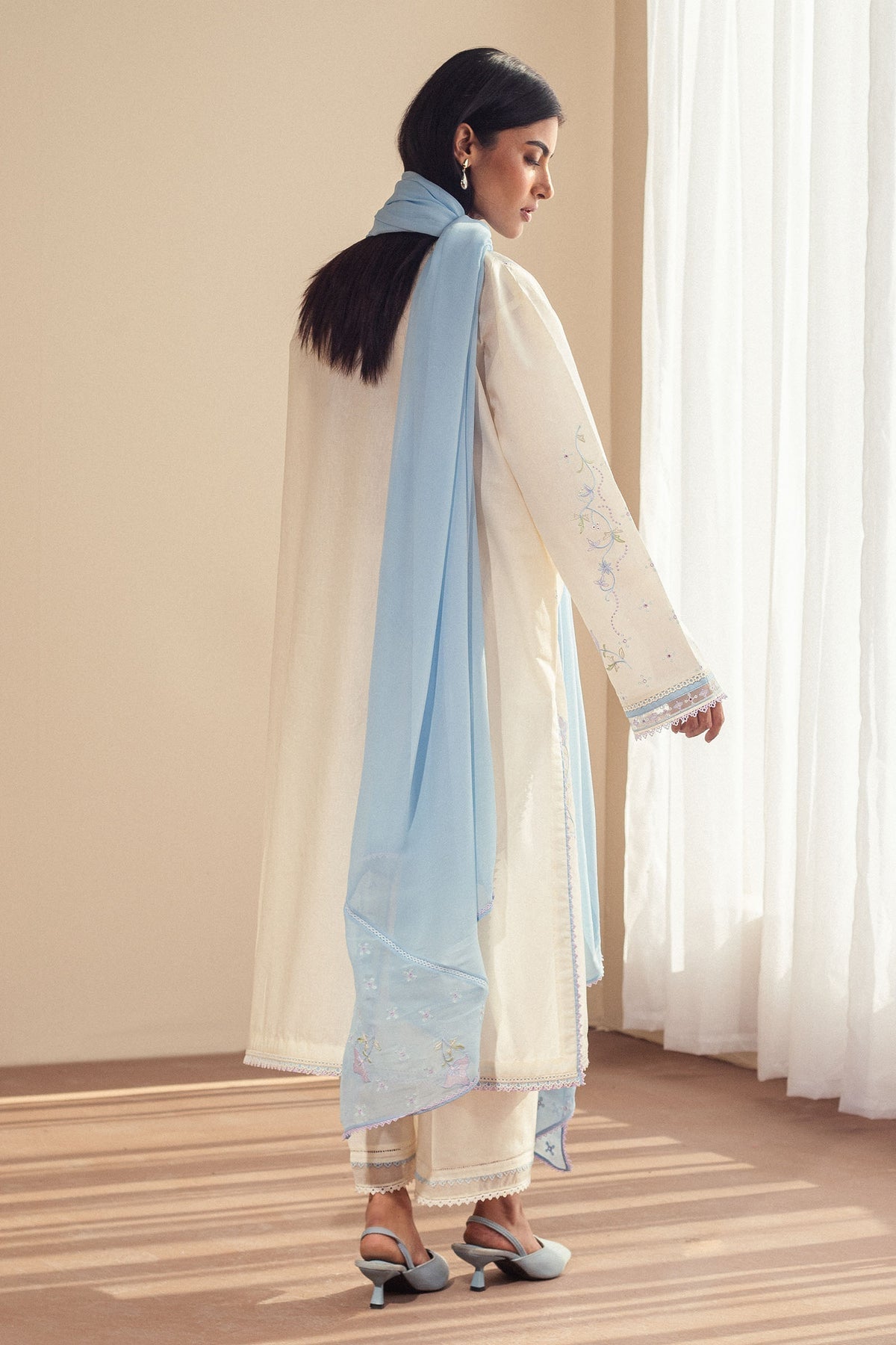 Zara Shahjahan | Pret Wear | CR25P0108 S White Cambric