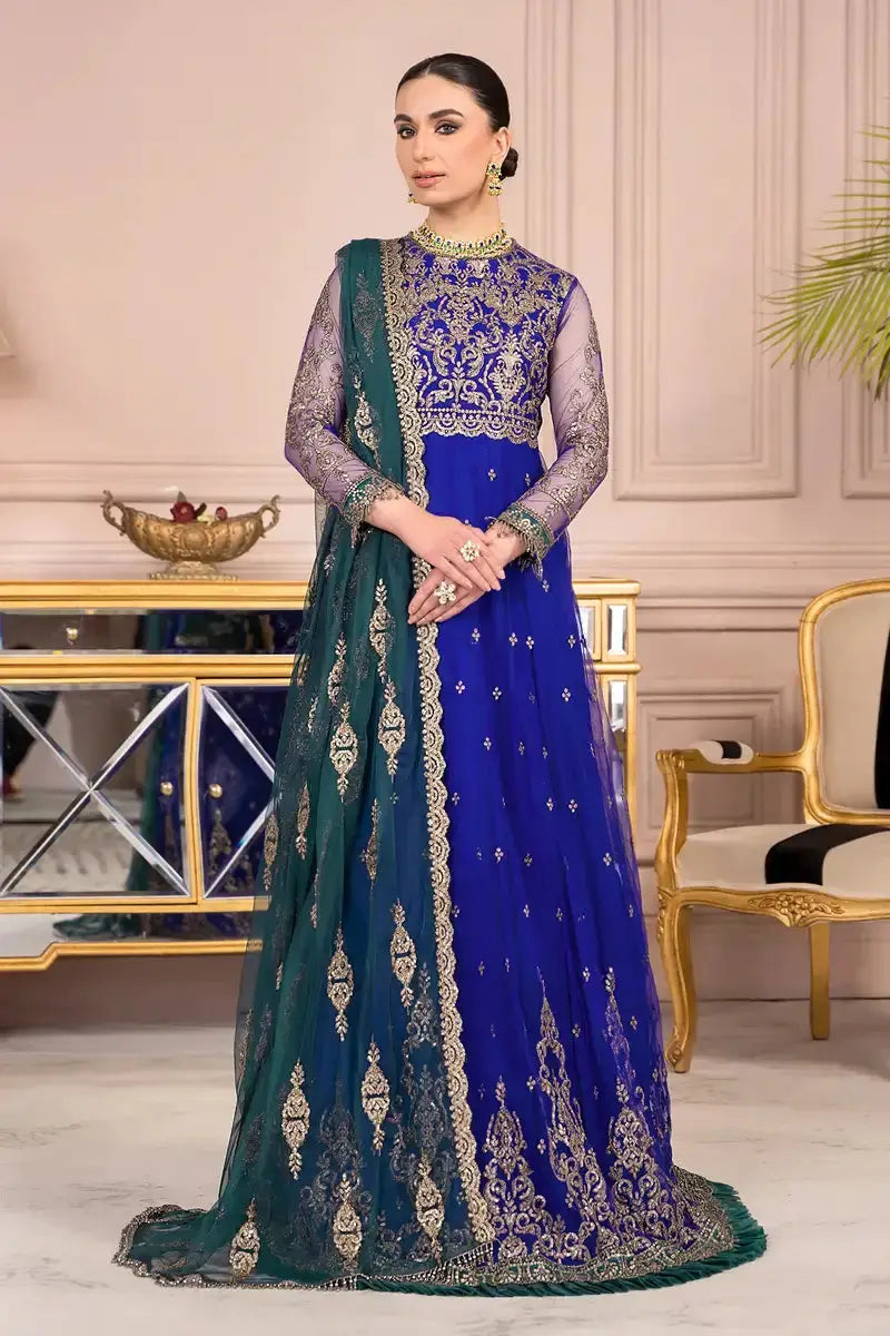 Zarif | Afreen Formals | ZA 09 ROYAL - Pakistani Designer Dress - by Zarif | Type: Formal - 100% Original at Saira Sultan