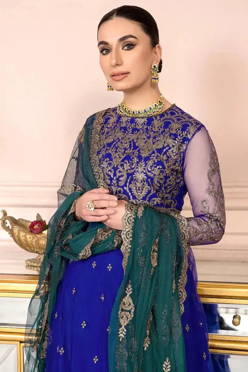 Zarif | Afreen Formals | ZA 09 ROYAL - Pakistani Designer Dress - by Zarif | Type: Formal - 100% Original at Saira Sultan