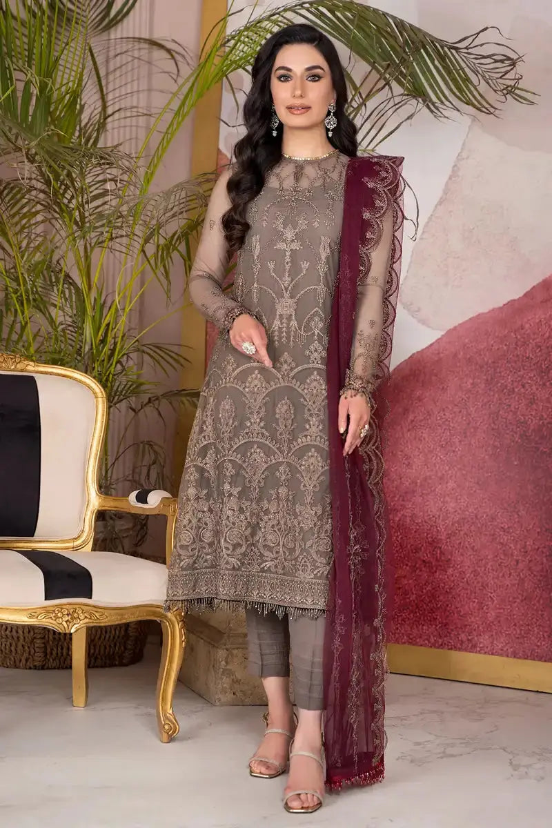 Zarif | Afreen Formals | ZA 10 DOVE - Pakistani Designer Dress - by Zarif | Type: Formal - 100% Original at Saira Sultan