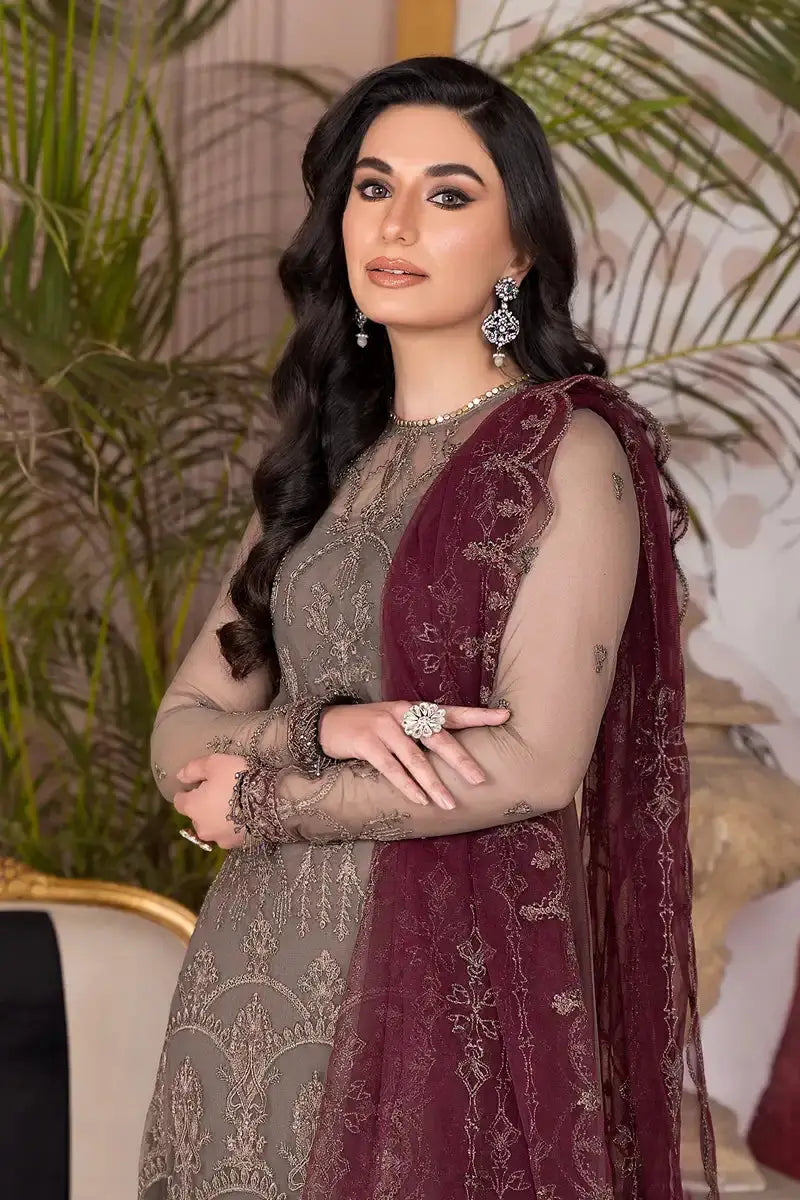 Zarif | Afreen Formals | ZA 10 DOVE - Pakistani Designer Dress - by Zarif | Type: Formal - 100% Original at Saira Sultan