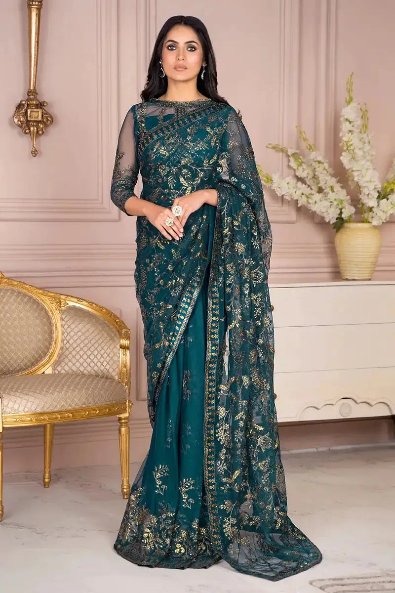 Zarif | Afreen Formals | ZA 01 EVERGREEN - Pakistani Designer Dress - by Zarif | Type: Formal - 100% Original at Saira Sultan