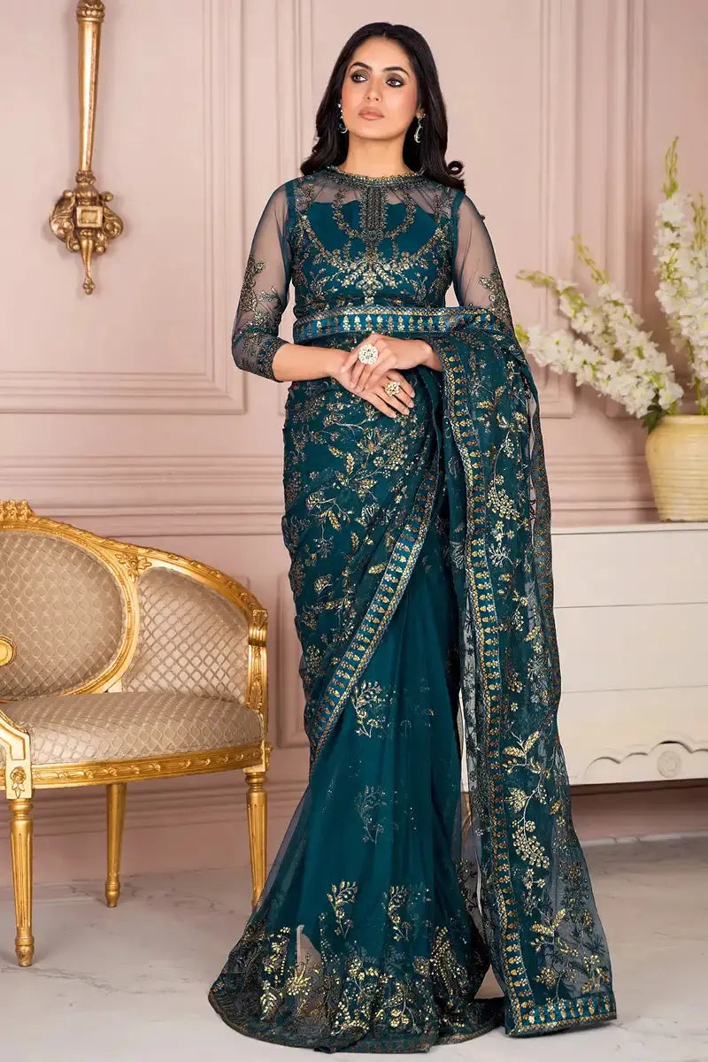 Zarif | Afreen Formals | ZA 01 EVERGREEN - Pakistani Designer Dress - by Zarif | Type: Formal - 100% Original at Saira Sultan