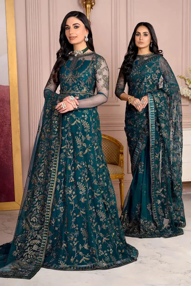 Zarif | Afreen Formals | ZA 01 EVERGREEN - Pakistani Designer Dress - by Zarif | Type: Formal - 100% Original at Saira Sultan