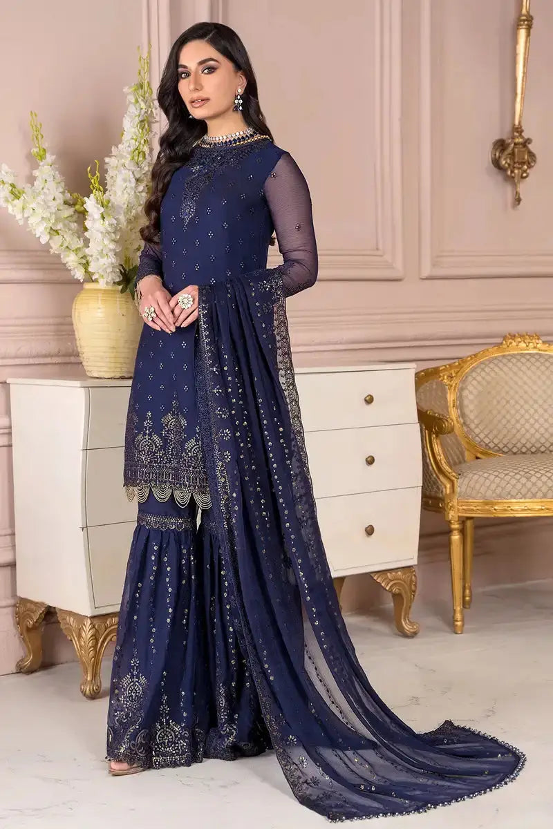 Zarif | Afreen Formals | ZA 05 ADMIRAL - Pakistani Designer Dress - by Zarif | Type: Formal - 100% Original at Saira Sultan