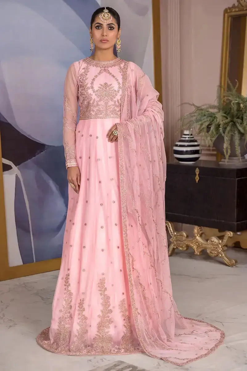 Zarif | Afreen Formals | ZA 06 FRENCH ROSE - Pakistani Designer Dress - by Zarif | Type: Formal - 100% Original at Saira Sultan