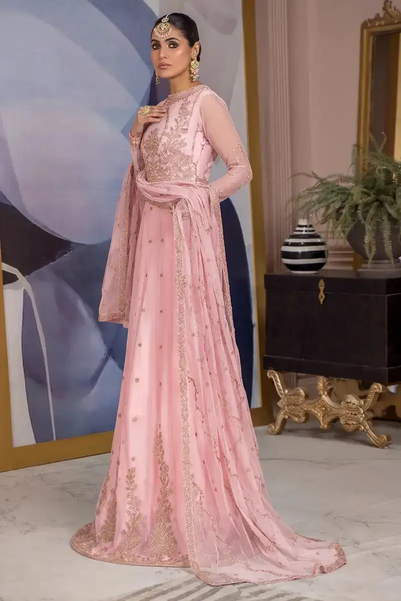 Zarif | Afreen Formals | ZA 06 FRENCH ROSE - Pakistani Designer Dress - by Zarif | Type: Formal - 100% Original at Saira Sultan