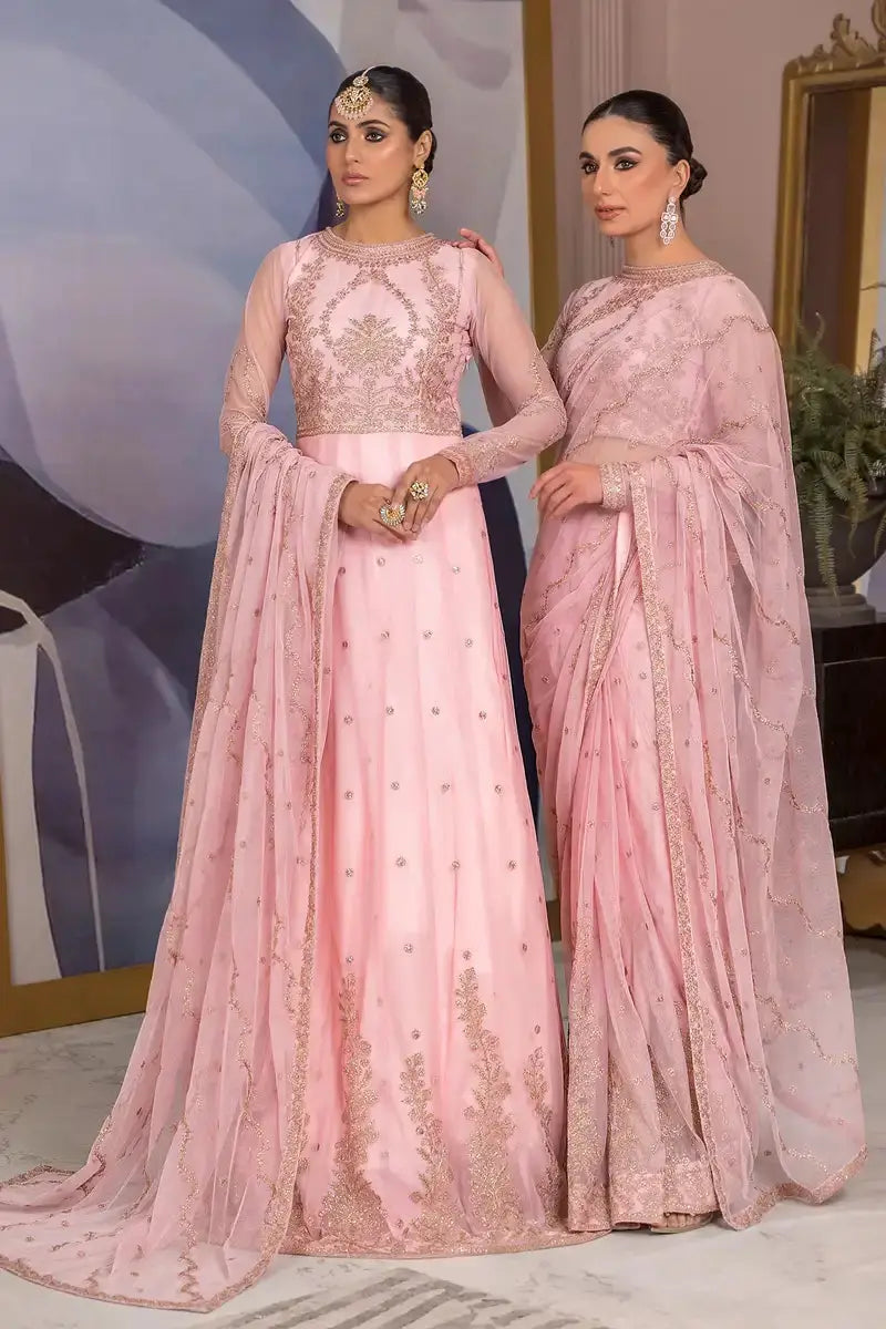 Zarif | Afreen Formals | ZA 06 FRENCH ROSE - Pakistani Designer Dress - by Zarif | Type: Formal - 100% Original at Saira Sultan