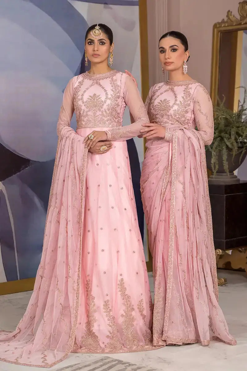 Zarif | Afreen Formals | ZA 06 FRENCH ROSE - Pakistani Designer Dress - by Zarif | Type: Formal - 100% Original at Saira Sultan