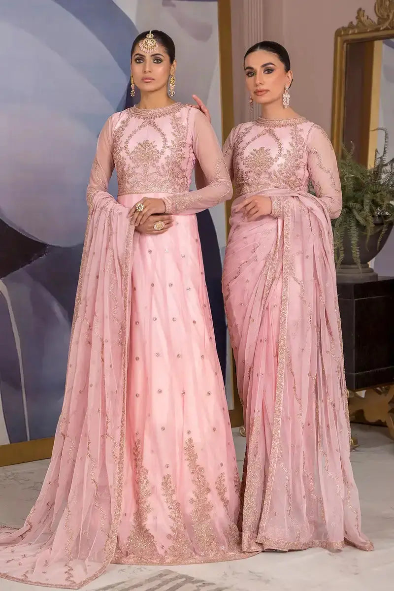 Zarif | Afreen Formals | ZA 06 FRENCH ROSE - Pakistani Designer Dress - by Zarif | Type: Formal - 100% Original at Saira Sultan