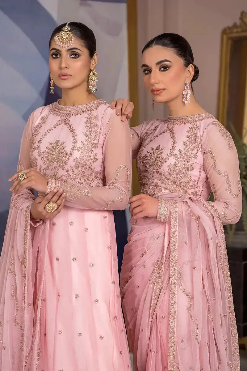 Zarif | Afreen Formals | ZA 06 FRENCH ROSE - Pakistani Designer Dress - by Zarif | Type: Formal - 100% Original at Saira Sultan