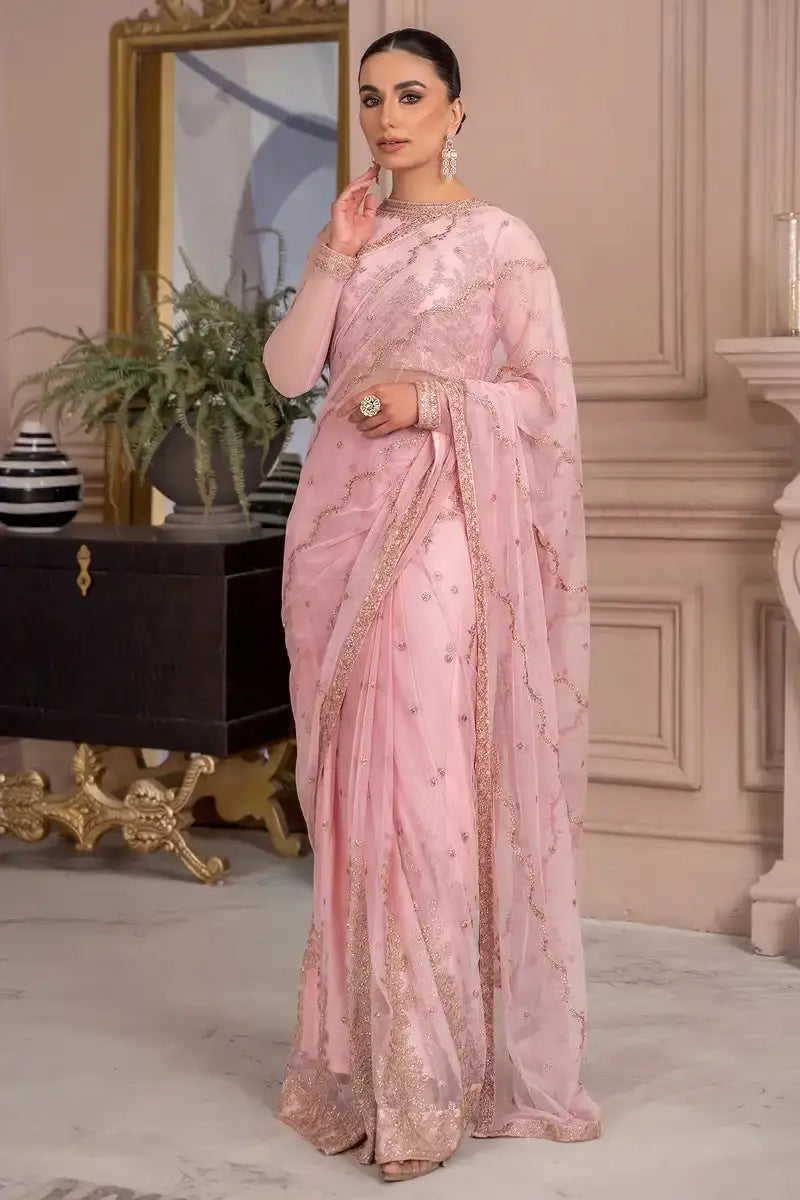 Zarif | Afreen Formals | ZA 06 FRENCH ROSE - Pakistani Designer Dress - by Zarif | Type: Formal - 100% Original at Saira Sultan