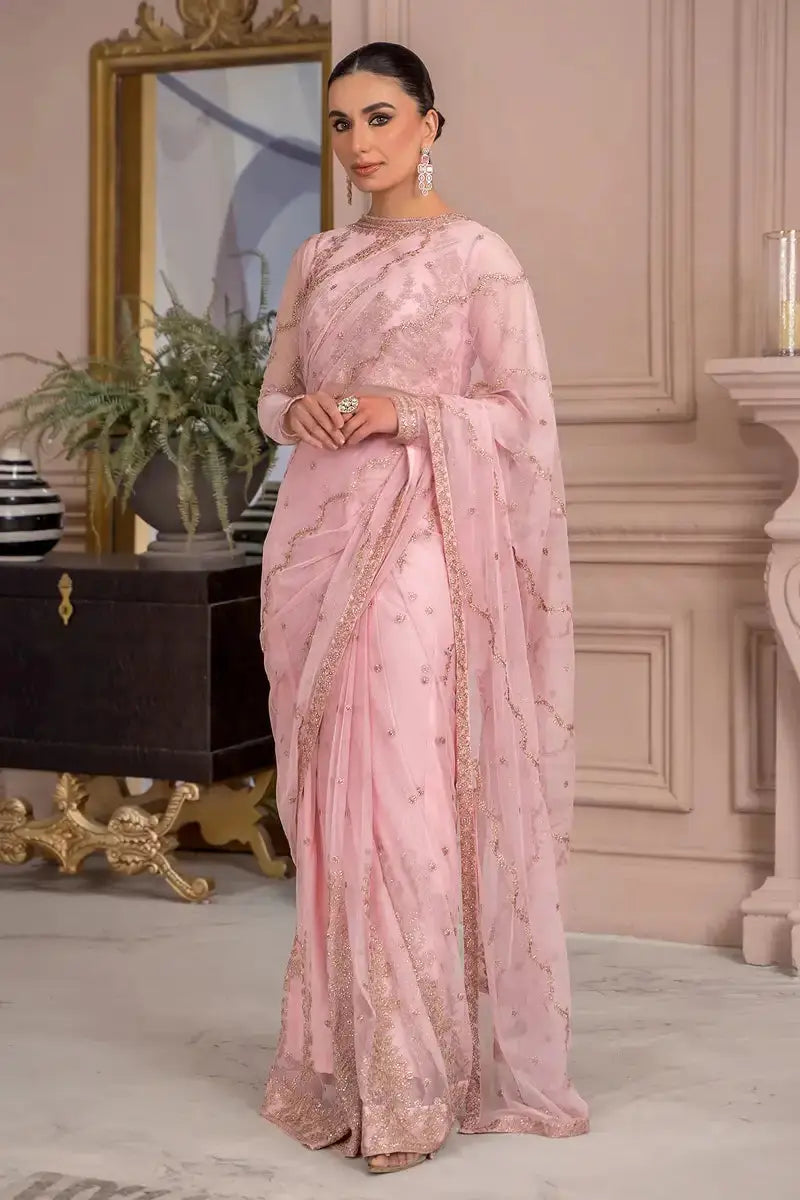 Zarif | Afreen Formals | ZA 06 FRENCH ROSE - Pakistani Designer Dress - by Zarif | Type: Formal - 100% Original at Saira Sultan